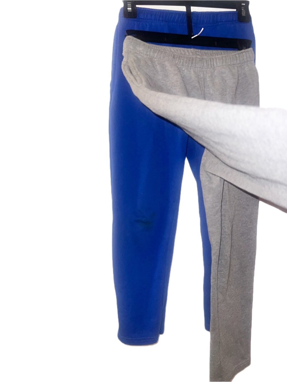 iD Ideology Blue & Gray Athletic Sweatpants set 2 Fleece Joggers Youth Small